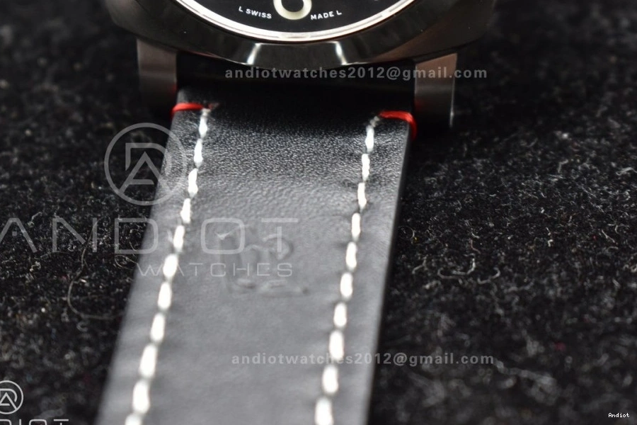  Best Green Leather Brown PAM732 Dial Edition on 1:1 TTF Strap P9010 Dark 0401